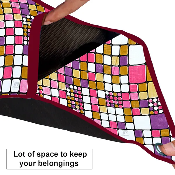 Wall_Hanging_Organizer/Magazine_Holder_With_3_Utility_Pockets_(Material-_PVC,__Color-_Brown,__Size-26x9_Inches)