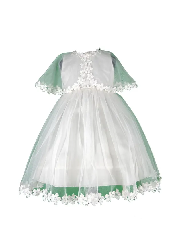 White_Satin_Solid_Round_Neck_Dress_For_Girls