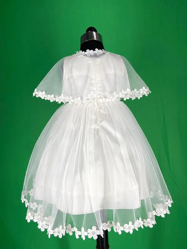 White_Satin_Solid_Round_Neck_Dress_For_Girls