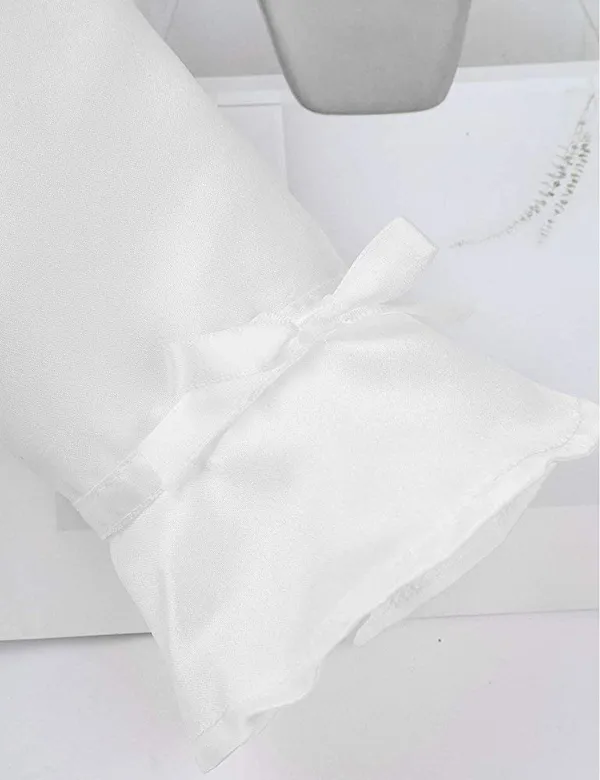 White_Satin_Solid_Three_Fourth_Sleeve_Shrug_For_Girls