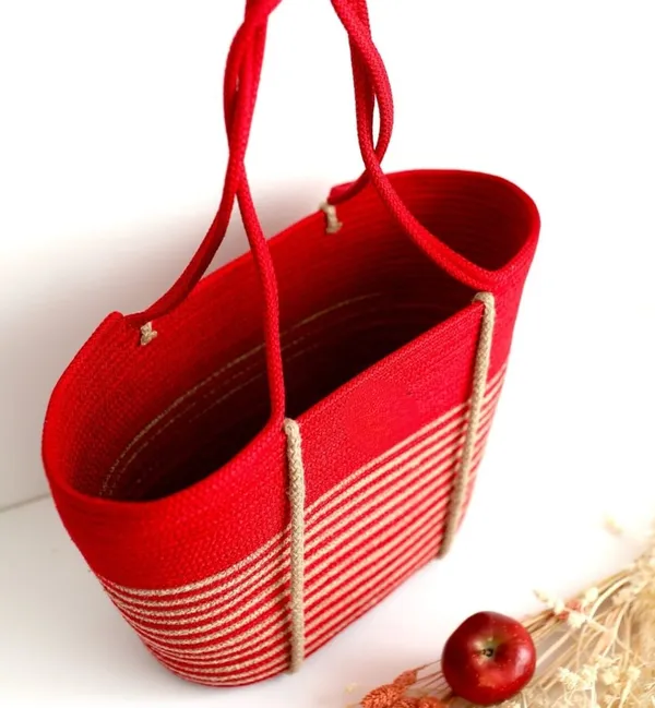 All_the_Cultures_Fabricating_India_Handmade_Small_Dry_grass/Natural_Cane/Chic_Dry_Grass_bag/handbag_from_Manipur/carry_tote_bag_Sling_Bags-ofwt-red