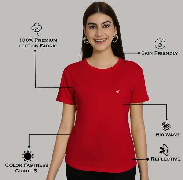 Pack_of_2_White_&_Red_Cotton_Round_Neck_T-Shirt_For_Women