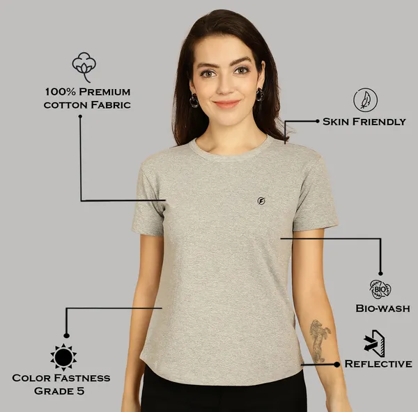 Pack_of_2_White_&_Grey_Cotton_Round_Neck_T-Shirt_For_Women