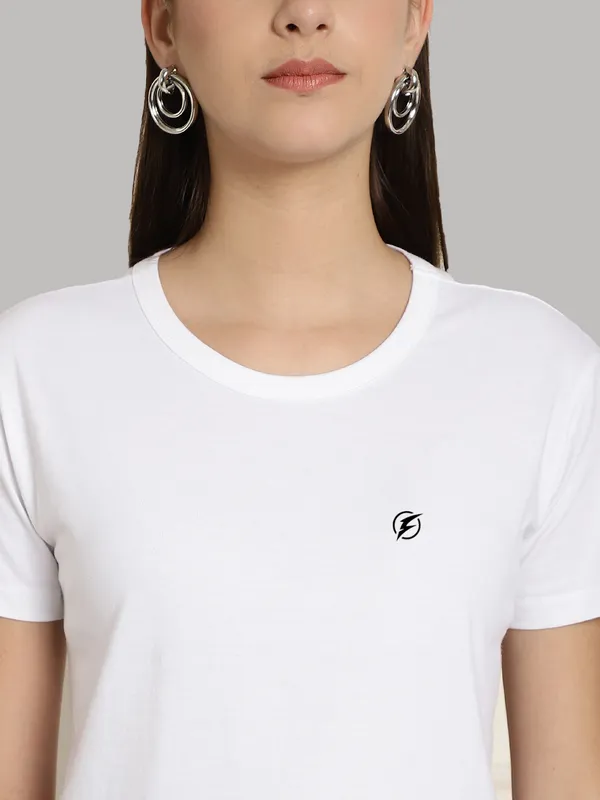 Pack_of_2_White_&_Yellow_Cotton_Round_Neck_T-Shirt_For_Women