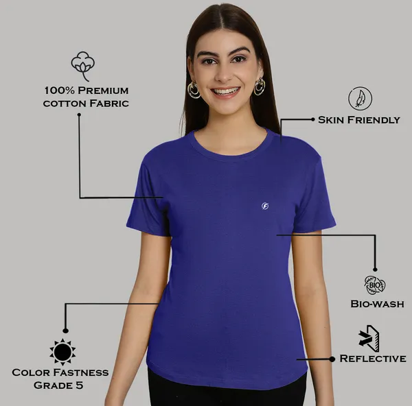 Pack_of_2_Red_&_Blue_Cotton_Round_Neck_T-Shirt_For_Women