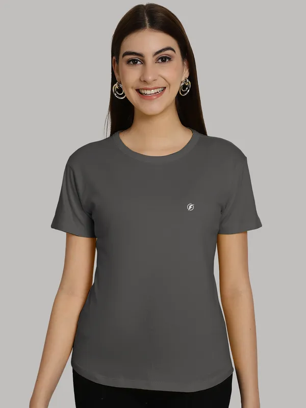 Pack_of_2_Yellow_&_Grey_Cotton_Round_Neck_T-Shirt_For_Women