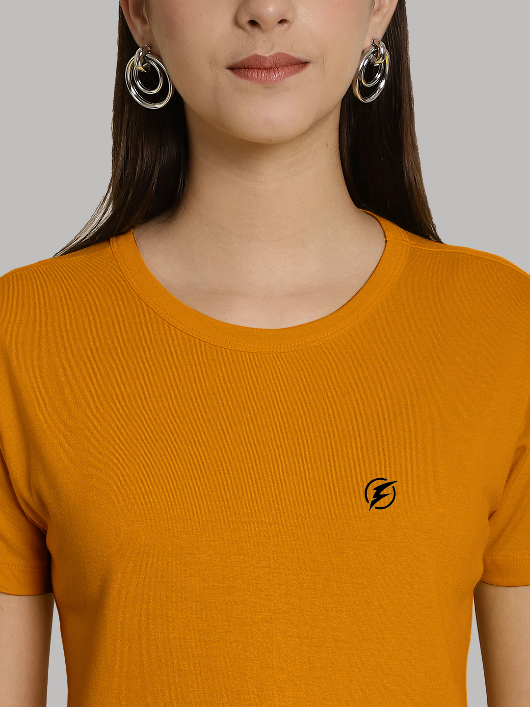 Pack_of_2_Mustard_&_Sea_Green_Cotton_Round_Neck_T-Shirt_For_Women