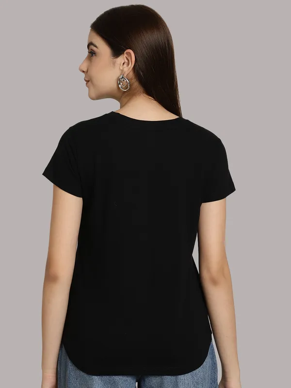 Pack_of_2_Black_&_Grey_Cotton_Round_Neck_T-Shirt_For_Women