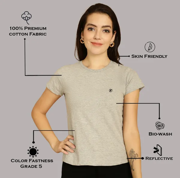 Pack_of_2_White_&_Grey_Cotton_Round_Neck_T-Shirt_For_Women