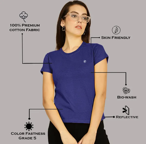 Pack_of_2_Red_&_Blue_Cotton_Round_Neck_T-Shirt_For_Women
