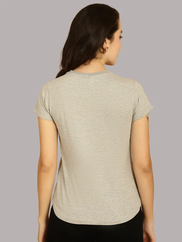 Pack_of_2_Grey_&_Grey_Cotton_Round_Neck_T-Shirt_For_Women