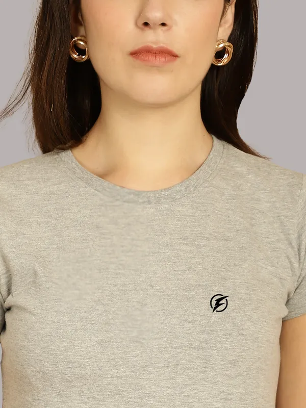 Pack_of_2_Grey_&_Grey_Cotton_Round_Neck_T-Shirt_For_Women