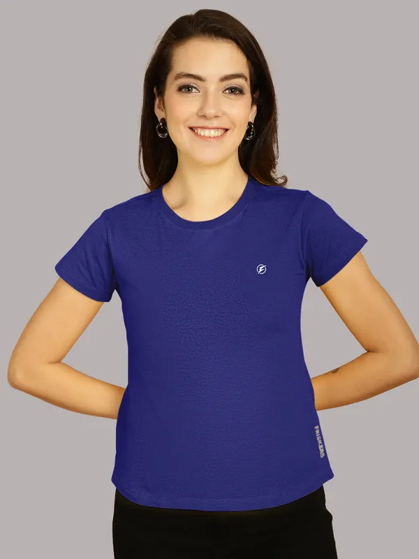 Pack_of_2_Blue_&_Yellow_Cotton_Round_Neck_T-Shirt_For_Women