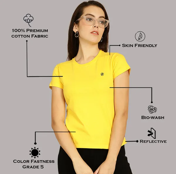 Pack_of_2_Blue_&_Yellow_Cotton_Round_Neck_T-Shirt_For_Women