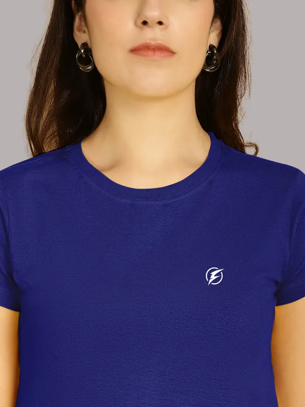 Pack_of_2_Blue_&_Mustard_Cotton_Round_Neck_T-Shirt_For_Women