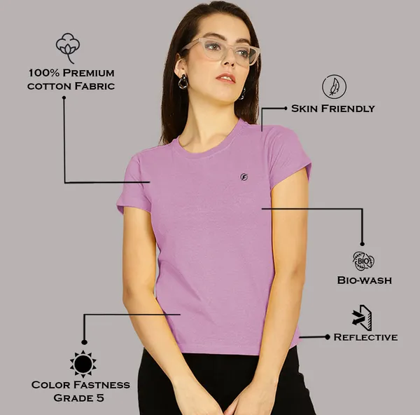 Pack_of_2_Yellow_&_Purple_Cotton_Round_Neck_T-Shirt_For_Women