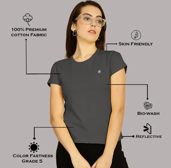 Pack_of_2_Yellow_&_Grey_Cotton_Round_Neck_T-Shirt_For_Women