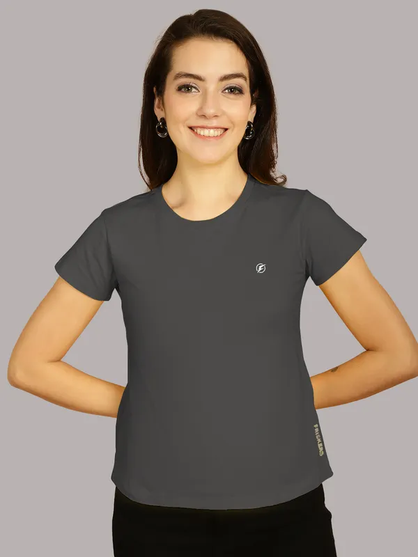 Pack_of_2_Maroon_&_Grey_Cotton_Round_Neck_T-Shirt_For_Women
