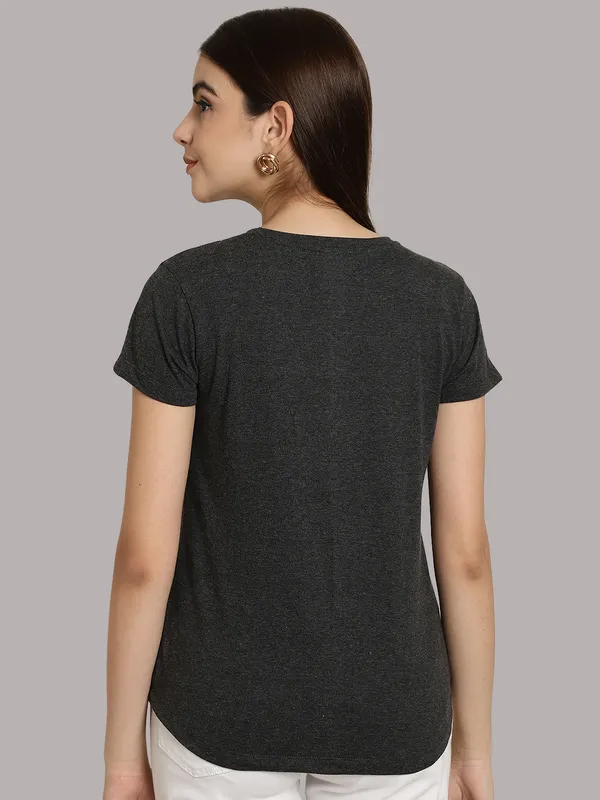 Pack_of_2_Grey_&_Grey_Cotton_Round_Neck_T-Shirt_For_Women