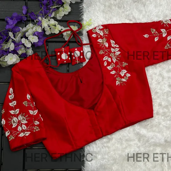 Red__Blouse_Handwork_Boutique_Style_Blouse