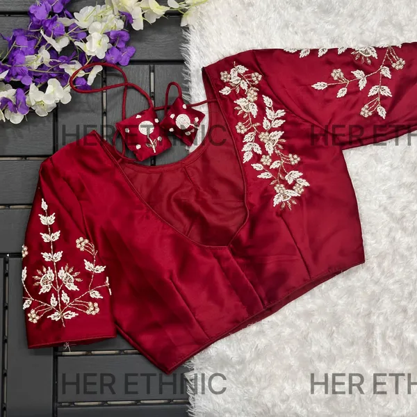Marron_Women_Handwork_Blouse