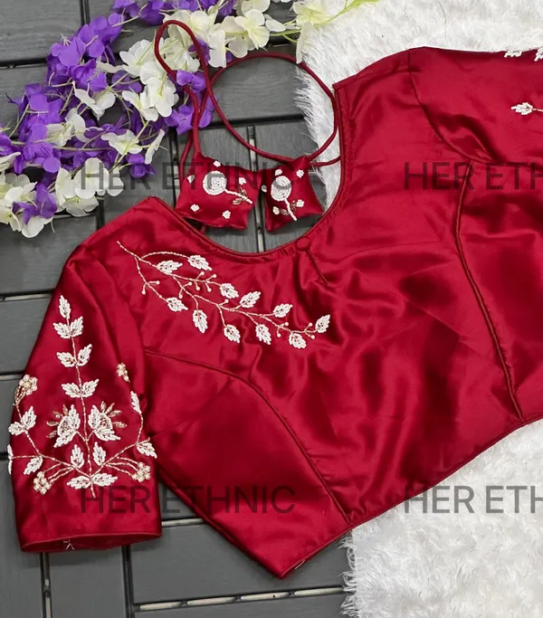 Marron_Women_Handwork_Blouse