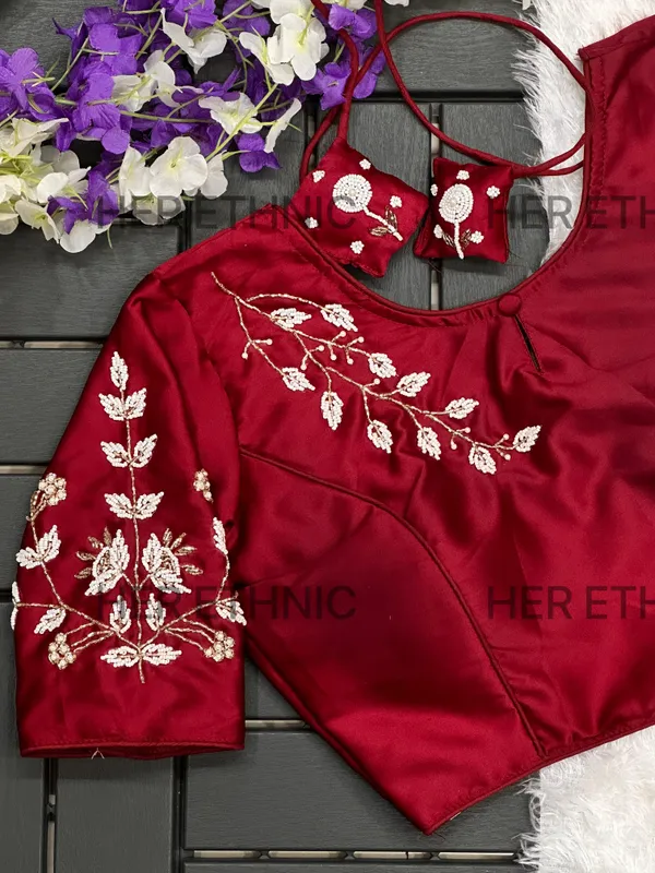 Marron_Women_Handwork_Blouse