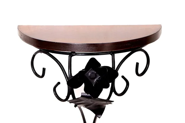 Wood_And_Wrought_Iron_Floating_Wall_Bracket_Shelf_Set_Of_4
