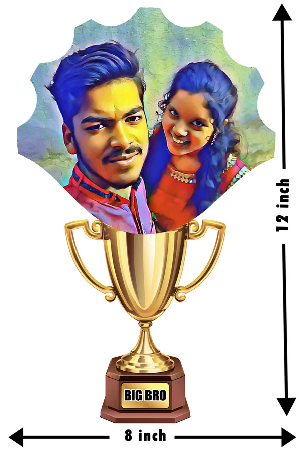 Personalized_Multicolor_Trophy_Shape_Wooden_Cutout_Photo_Frame