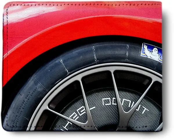 Red_Men'S_Wallet_Wheel_&_Logo_Printed_Pu_Leather_Wallet_For_Men'S/Boy'S