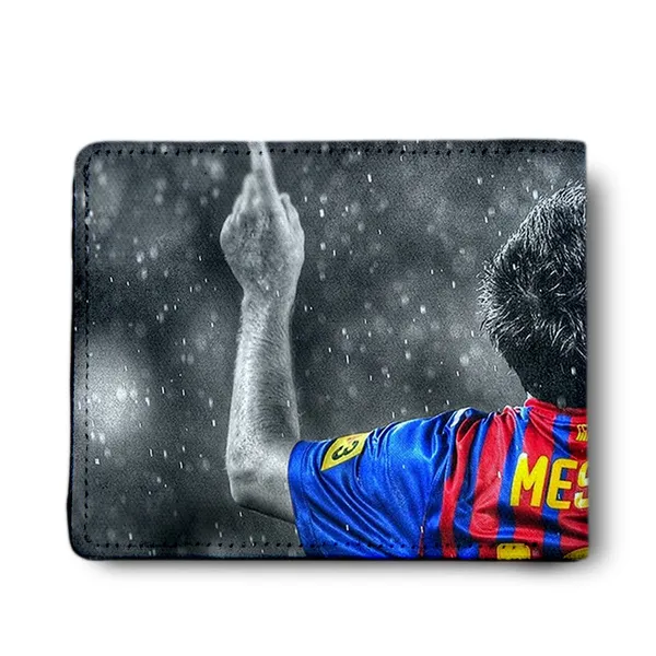 Artwork_Printed_Pu_Leather_Wallet_For_Men'S/Boy'S_Messi_Signature_Pose