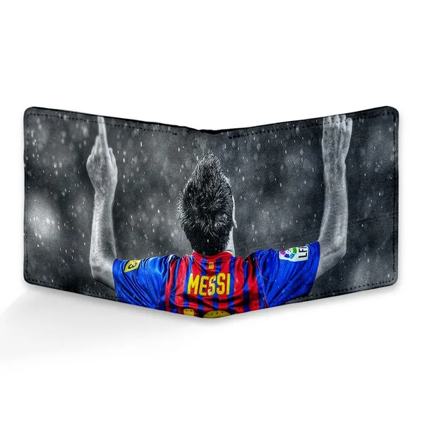 Artwork_Printed_Pu_Leather_Wallet_For_Men'S/Boy'S_Messi_Signature_Pose