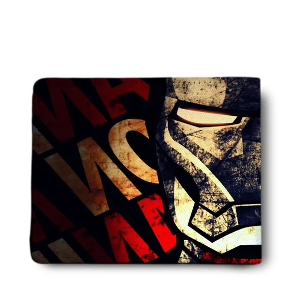 Men'S_Wallet_Super_Hero_Mask_Printed_Pu_Leather_Wallet_For_Men'S/Boy'S