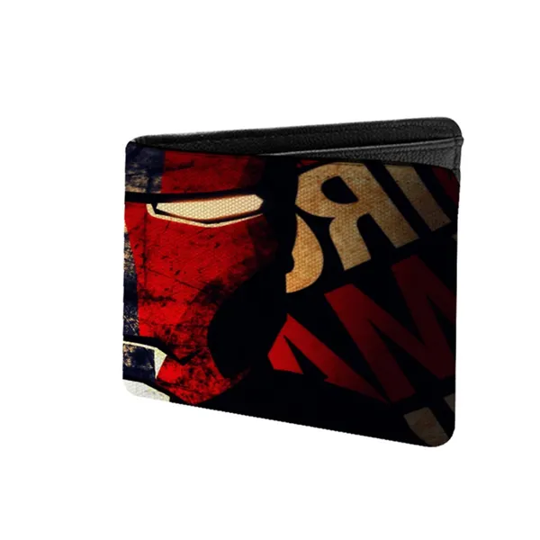 Men'S_Wallet_Super_Hero_Mask_Printed_Pu_Leather_Wallet_For_Men'S/Boy'S