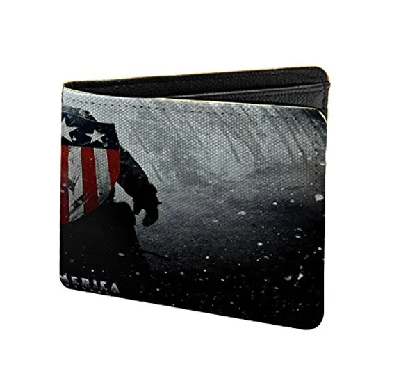 Men'S_Wallet_Captain_American_The_First_Avenger_Quotes_Design_Printed_Pu_Leather_Wallet_For_Men'S/Boy'S