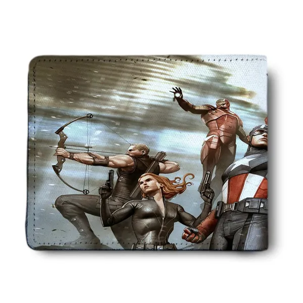 The_Avengers_Comic_Quotes_Wallpaper_Print_Pu_Leather_Wallet_For_Men/Boys