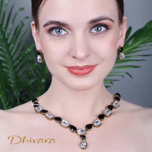 Black_Alloy_Copper_Jewellery_Set_For_Women
