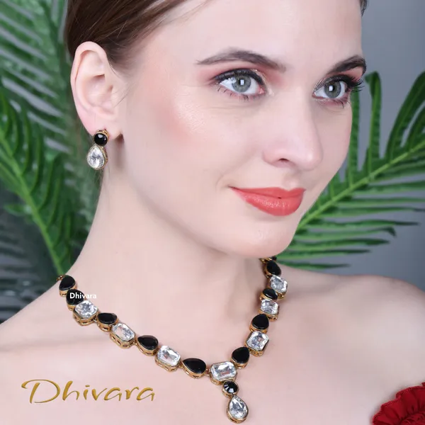 Black_Alloy_Copper_Jewellery_Set_For_Women