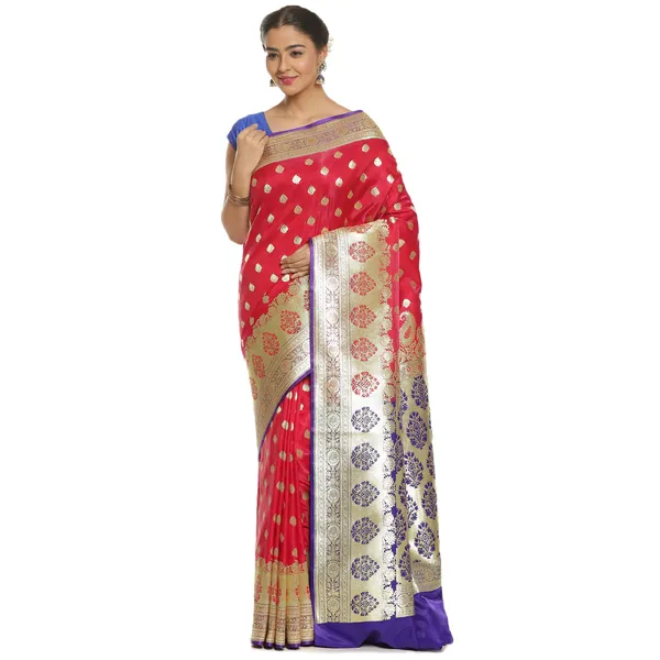 Pink_Satin_Silk_Banarasi_Sarees_For_Women