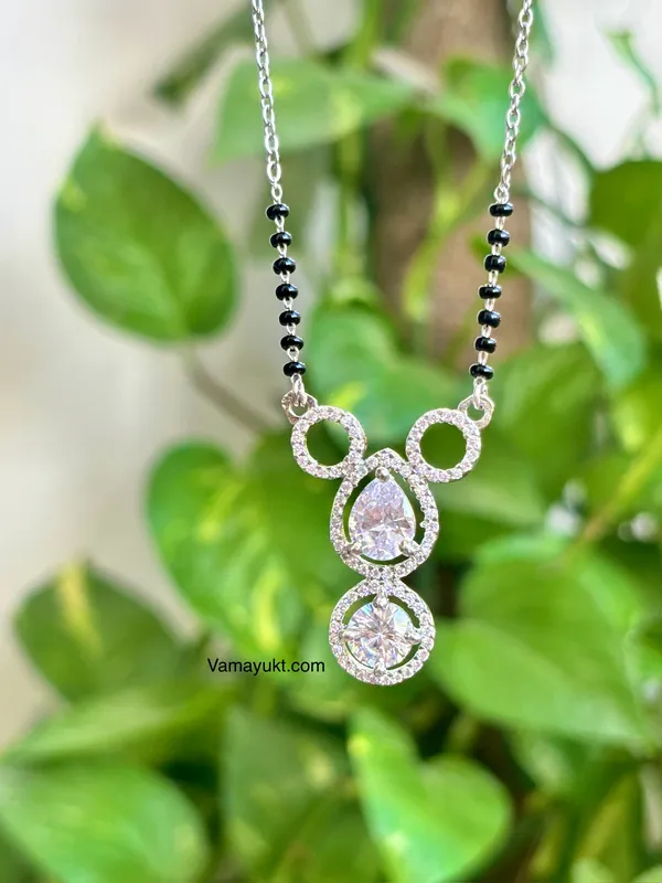 Waterproof_silver_katrina_inspired_modern_Mangalsutra