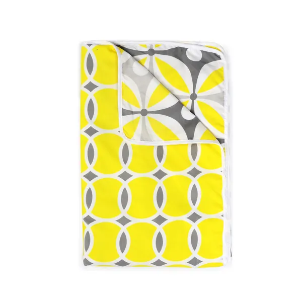 Abstract_Single_Dohar_for_AC_Room_(Polyester,_Yellow_and_Grey)