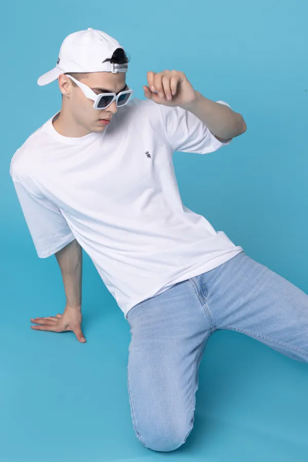 White_Cotton_Blend_Printed_Round_Neck_Soft_T-Shirt_For_Men