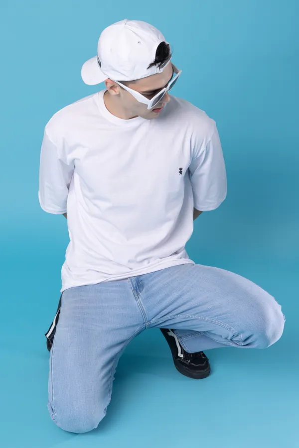 White_Cotton_Blend_Printed_Round_Neck_Soft_T-Shirt_For_Men