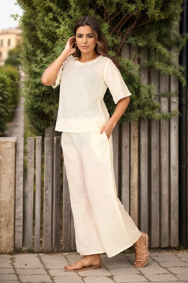 White_Trendy_Design_Cotton_Co-Ord_Set_For_Women