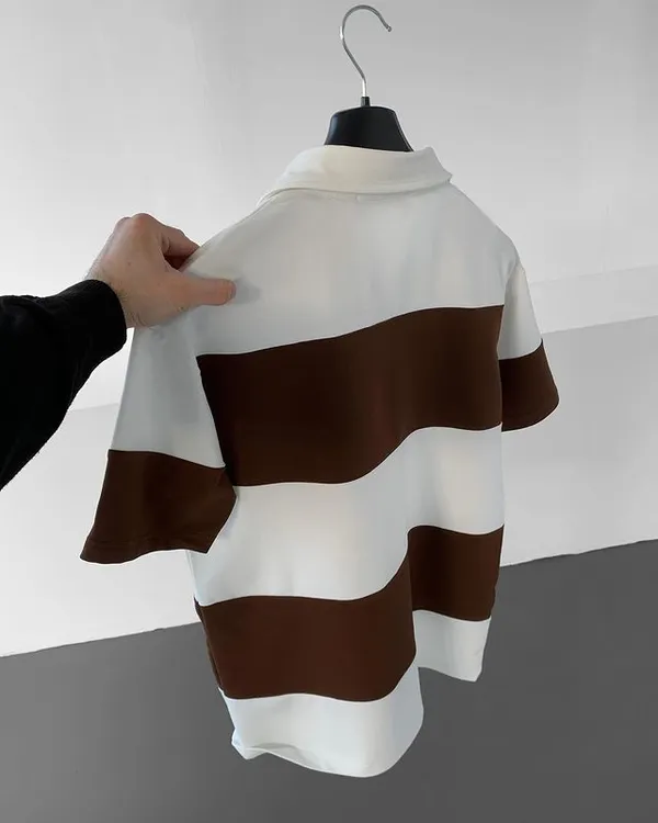 White_Cotton_Spread_Collar_Half_Sleeve_Polo_T-Shirt