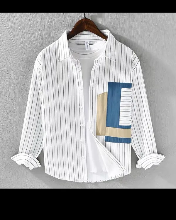 White_Cotton_Spread_Collar_Half_Sleeve_Polo_Shirt