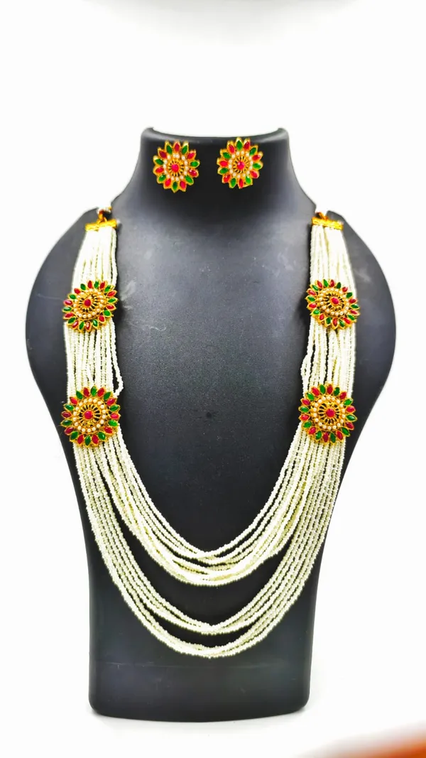 Alloy_Choker_Set_Silver_Plated_For_Women