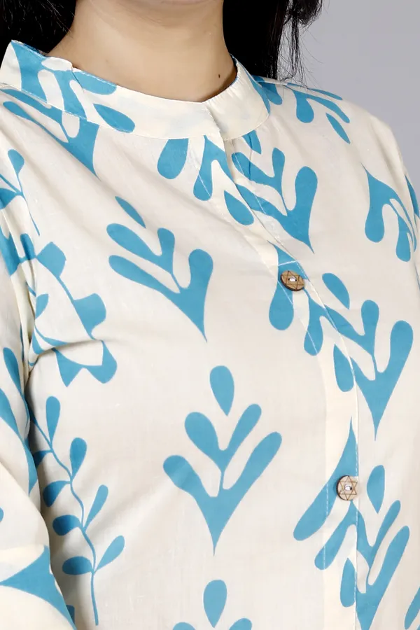 White_Cotton_Blend_Ethnic_Kurta_And_Pant_Set_|_Push_Premium_For_Women