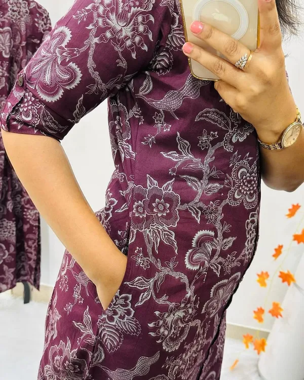 Wine_Cotton_Jaipur_Elegance_Co-ord_set_for_women