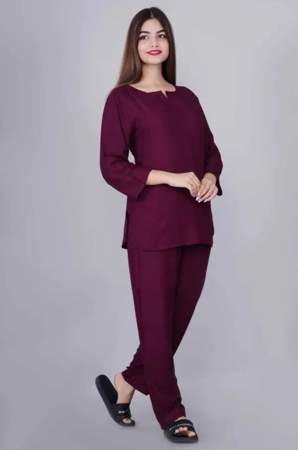 Wine_Heavy_Rayon_Printed_Casual_Wear_Nightsuit_For_Women
